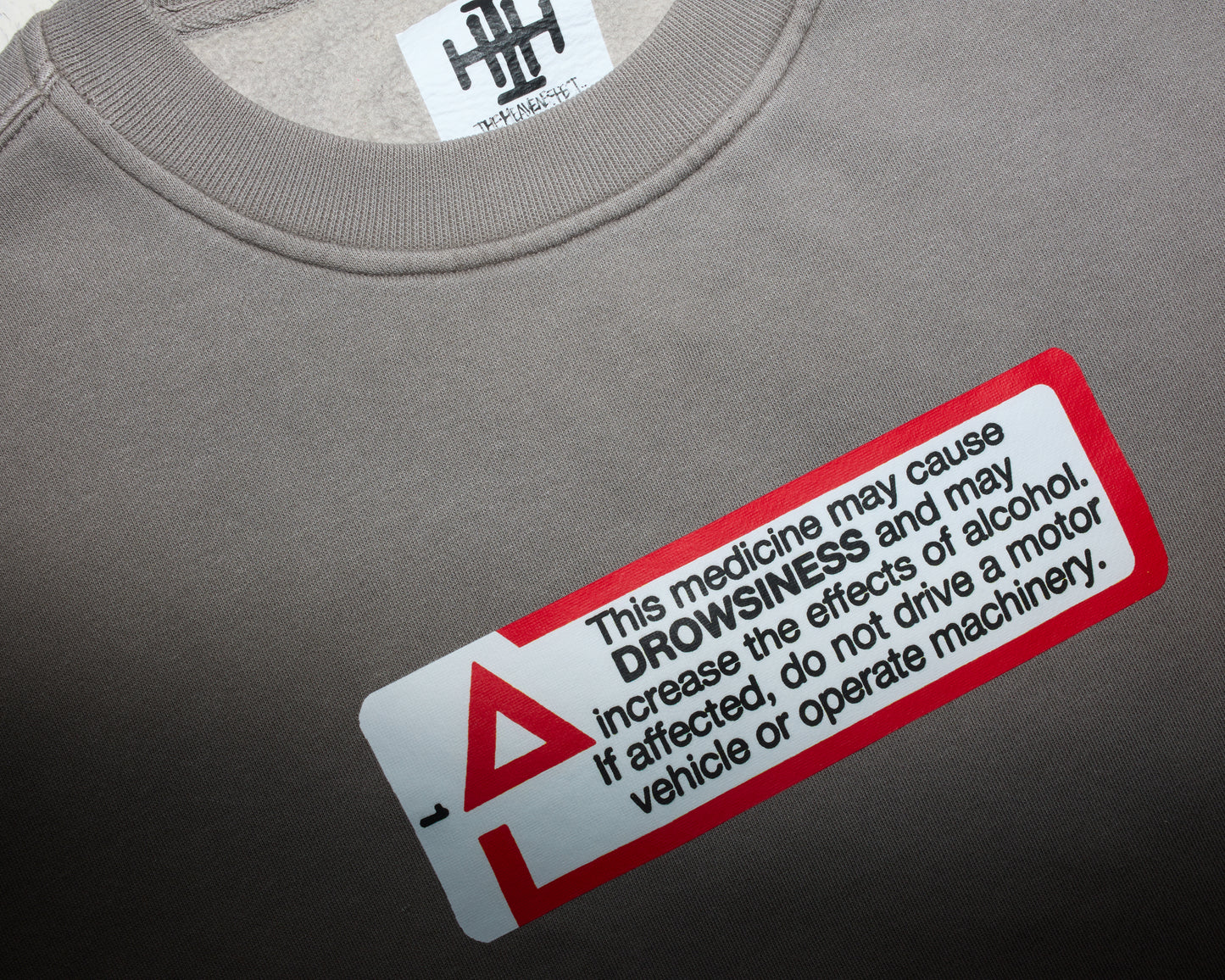Drowsy Sticker Crew Neck
